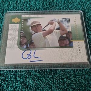 Golf Trading Card with Signature